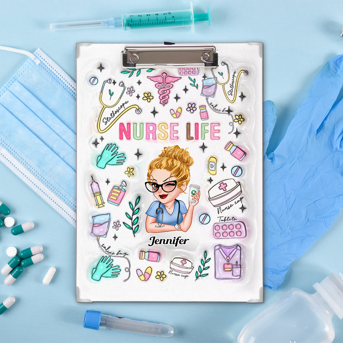 Nurse Life - Personalized Nurse Clipboard