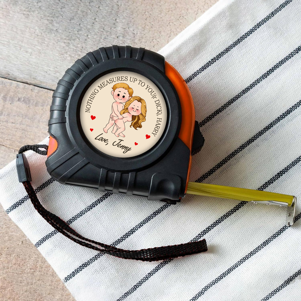 Rien n'égale votre bite ! – Mètre ruban personnalisé pour couples