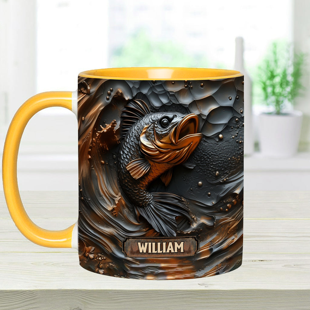 Fishing Lover - Personalized Fishing Accent Mug