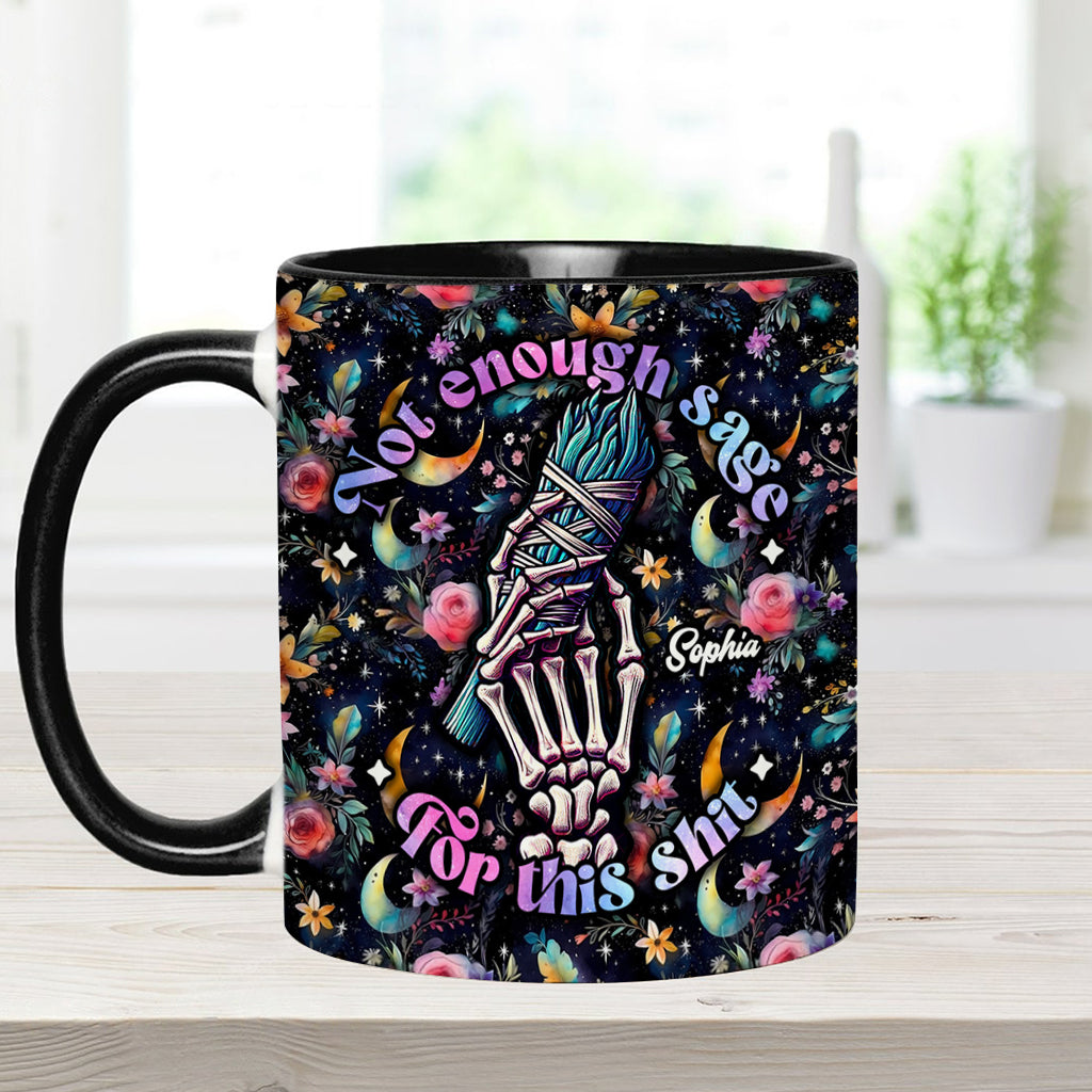 Not Enough Sage - Personalized Witch Accent Mug