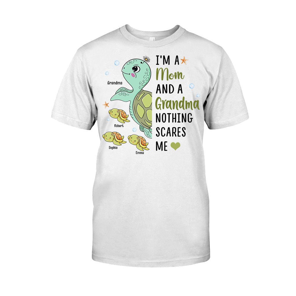 Rien ne me fait peur, mamie (version tortue) - T-shirt et sweat à capuche personnalisés pour mamie