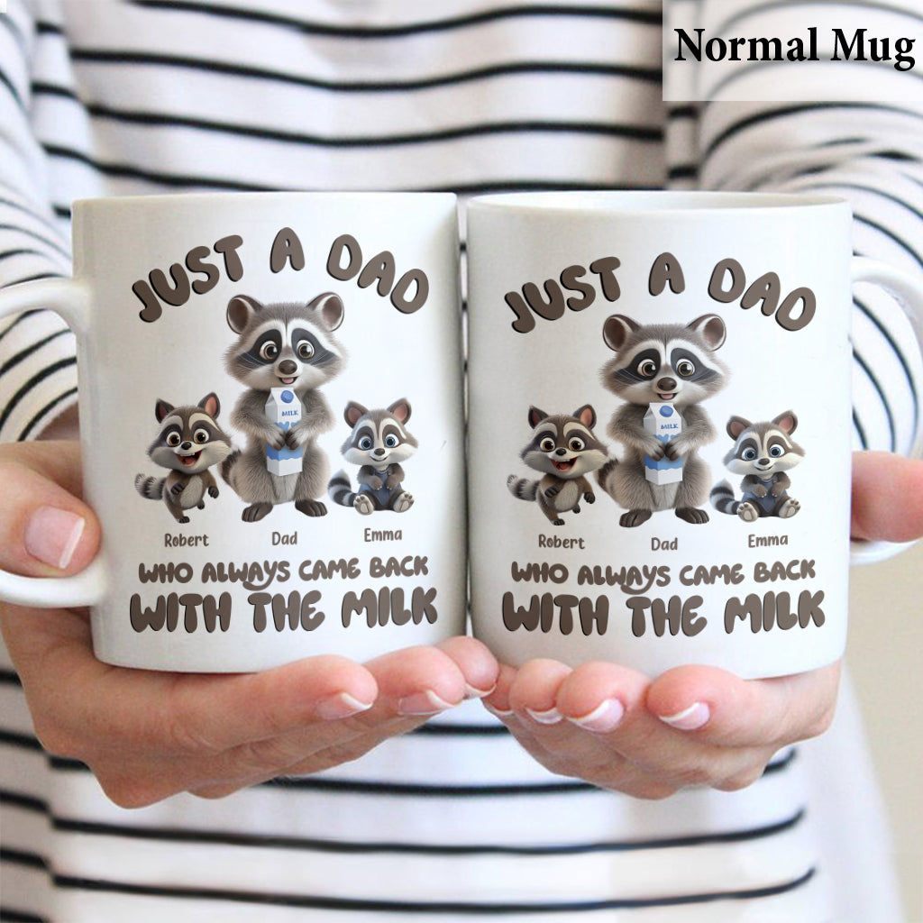 Un papa qui revenait toujours avec le lait - Mug personnalisé pour papa