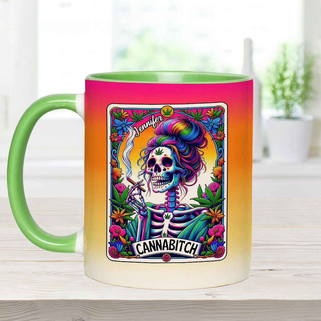 Cannab*tch - Personalized Weed Accent Mug