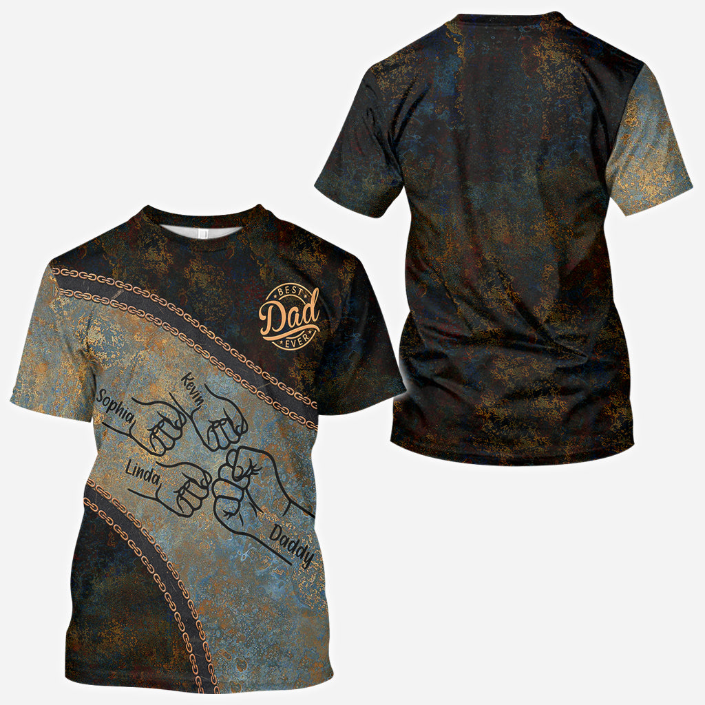 T-shirt personnalisé « Papa et enfants : check ! »