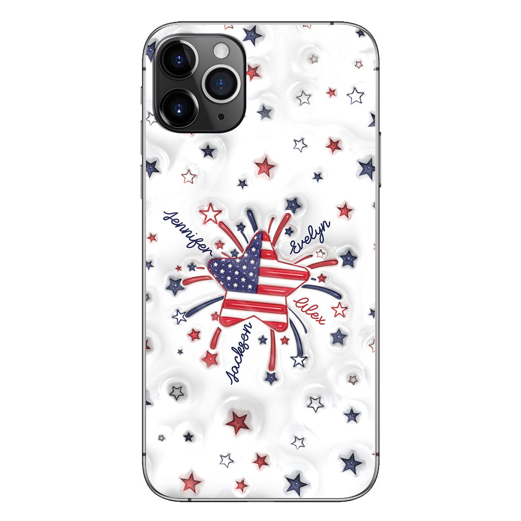 Coque de téléphone personnalisée « Petite étoile de grand-mère » pour le 4 juillet