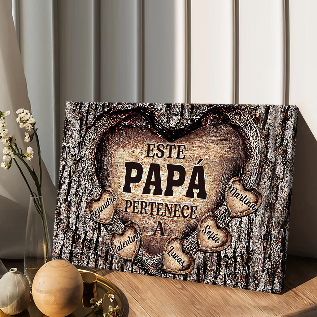 Para El Mejor Papá Del Mundo - Toile et affiche père personnalisées