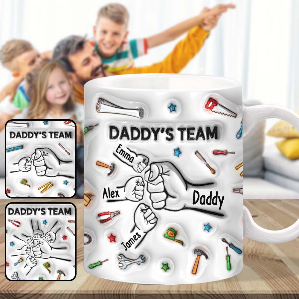 L'équipe de papa - Mug personnalisé pour papa