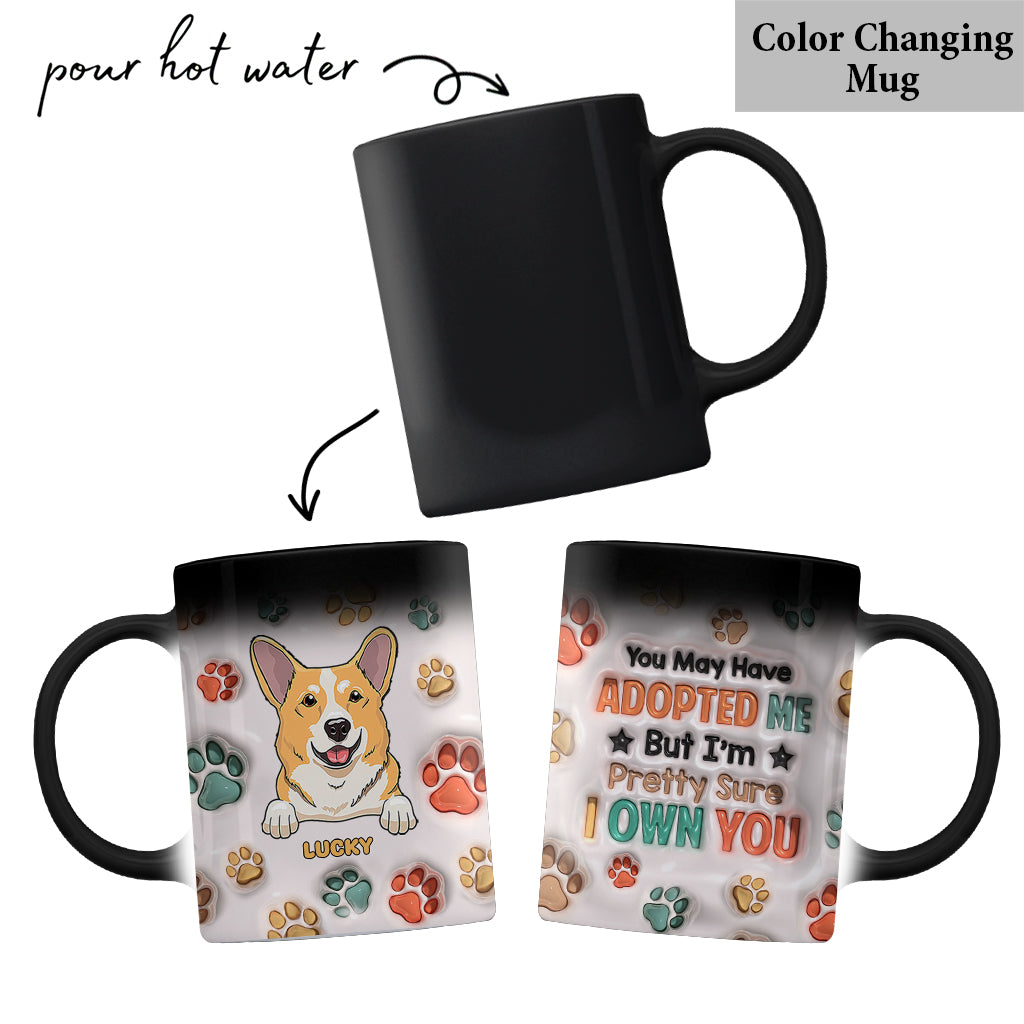 Je suis presque sûre de t'appartenir - Mug personnalisé pour chien