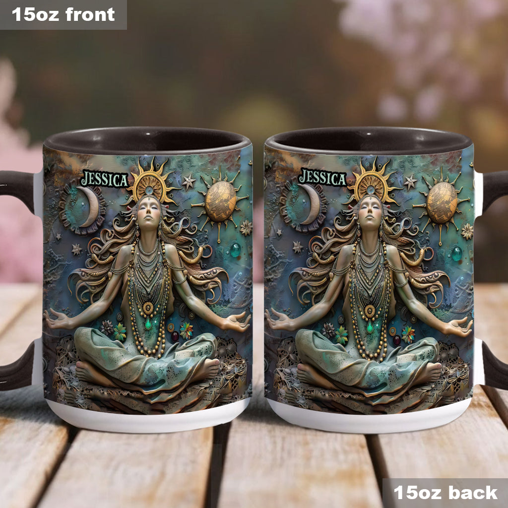 Perdez la tête, retrouvez votre âme - Mug personnalisé Yoga Accent Mug