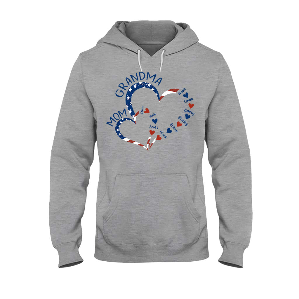 D'abord maman, maintenant grand-mère - T-shirt et sweat à capuche personnalisés pour grand-mère