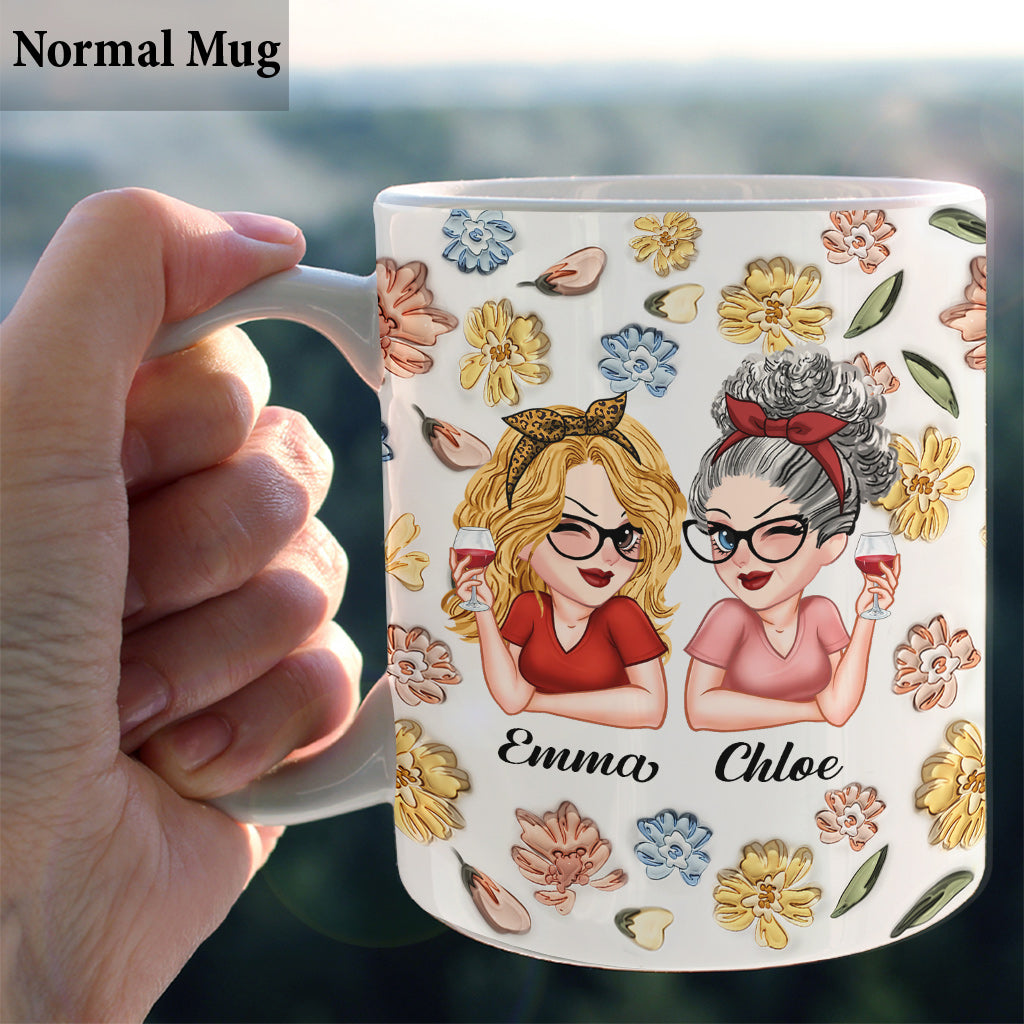 D'abord ma mère, pour toujours mon amie - Mug personnalisé pour maman