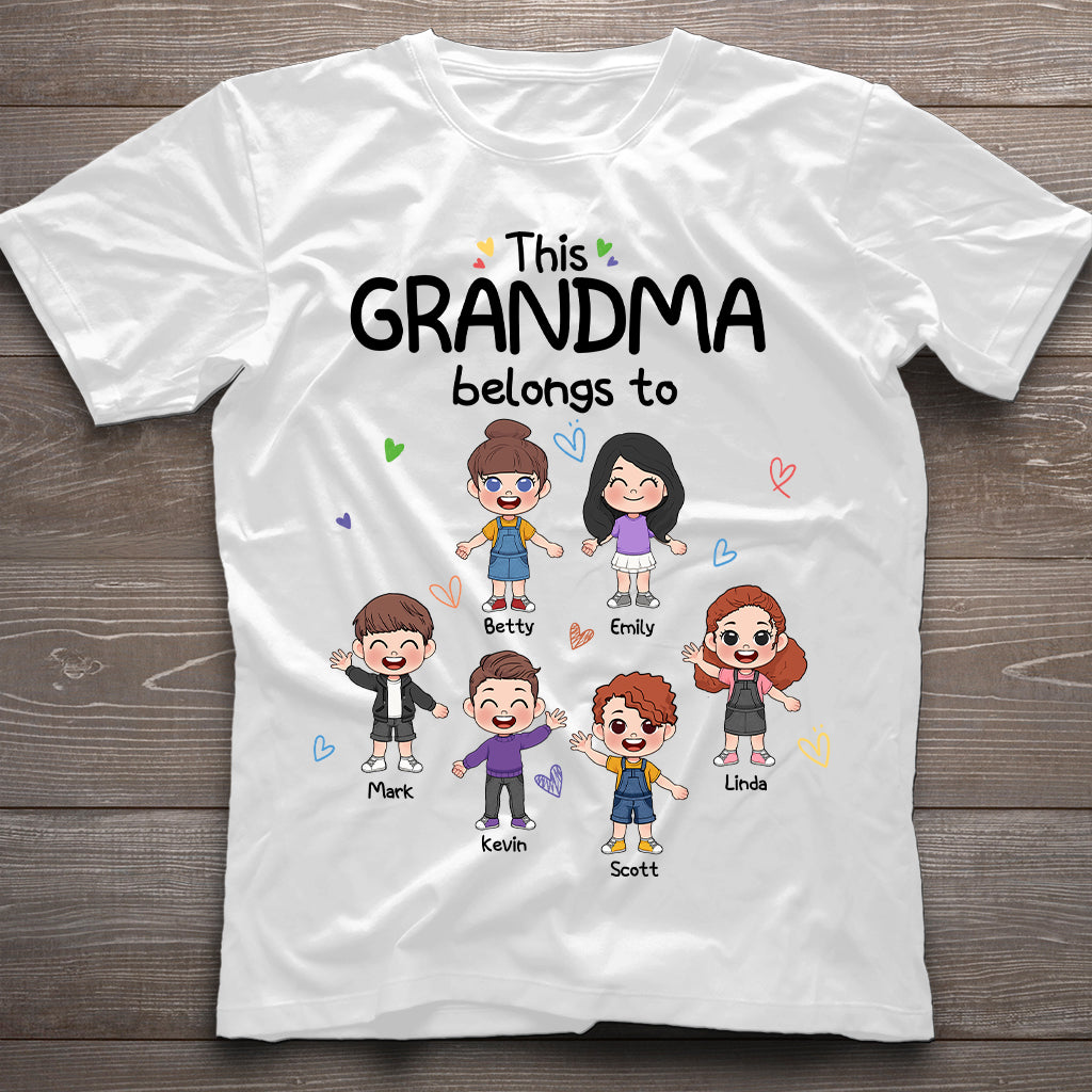 This Grandma Belongs To - Personalized Grandma T-shirt And Hoodie
