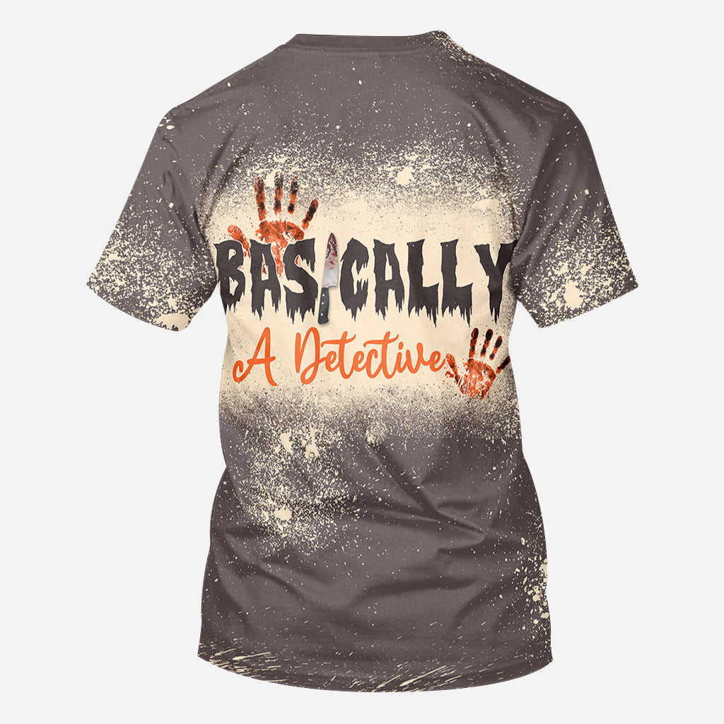 T-shirt personnalisé intégral « En gros, un détective »