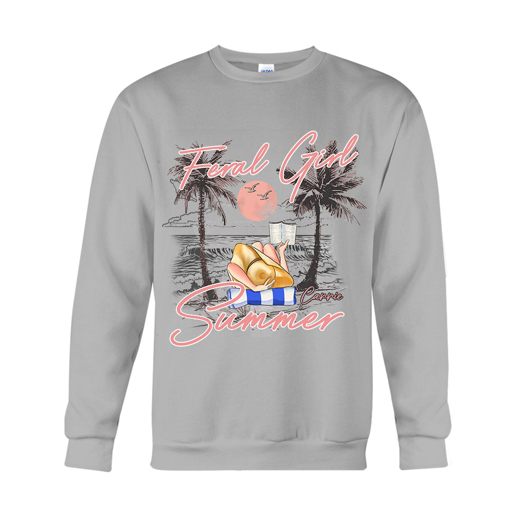 Feral Girl - T-shirt et sweat à capuche personnalisés pour les amoureux de la mer