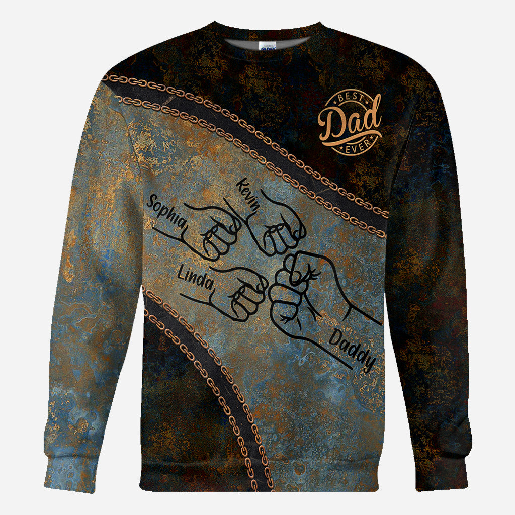 T-shirt personnalisé « Papa et enfants : check ! »