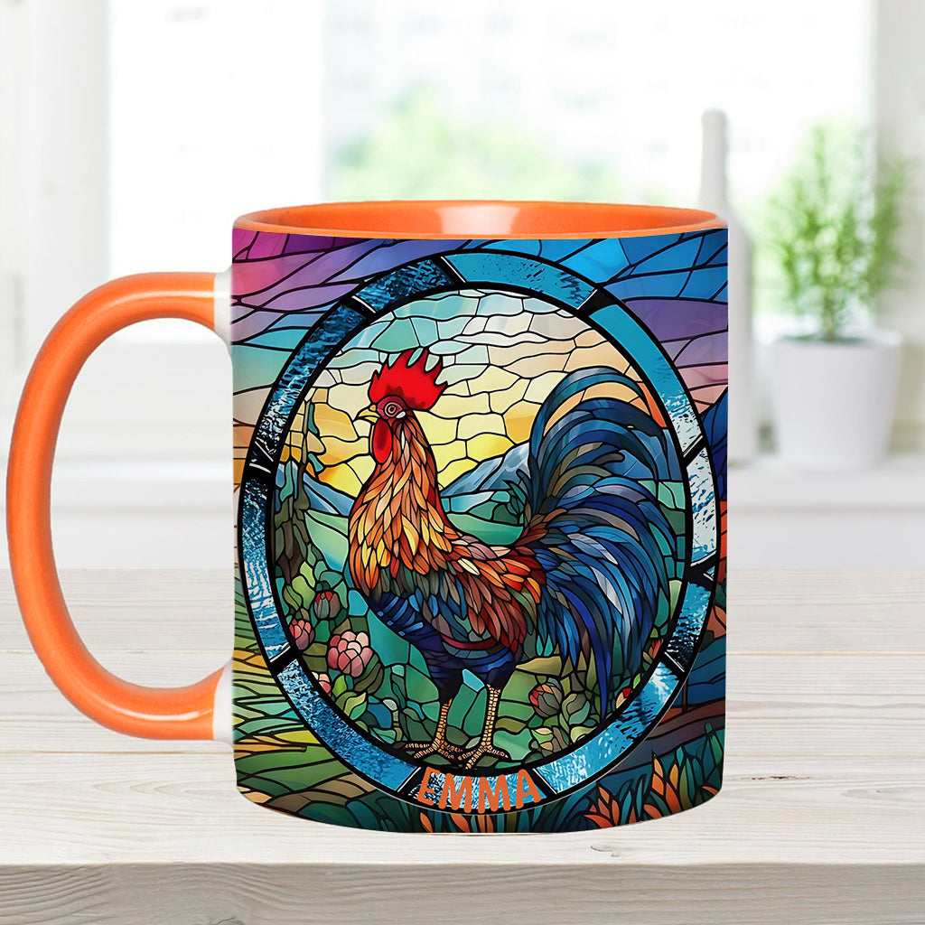 Mug personnalisé « Love Chicken » avec motif poulet