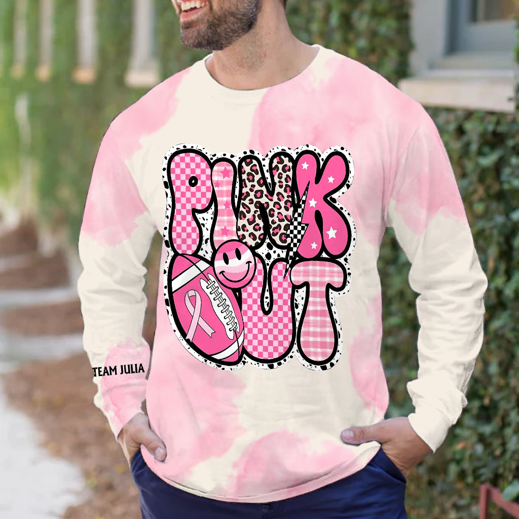 Pink Out - Personalized Breast Cancer Awareness All Over Shirt