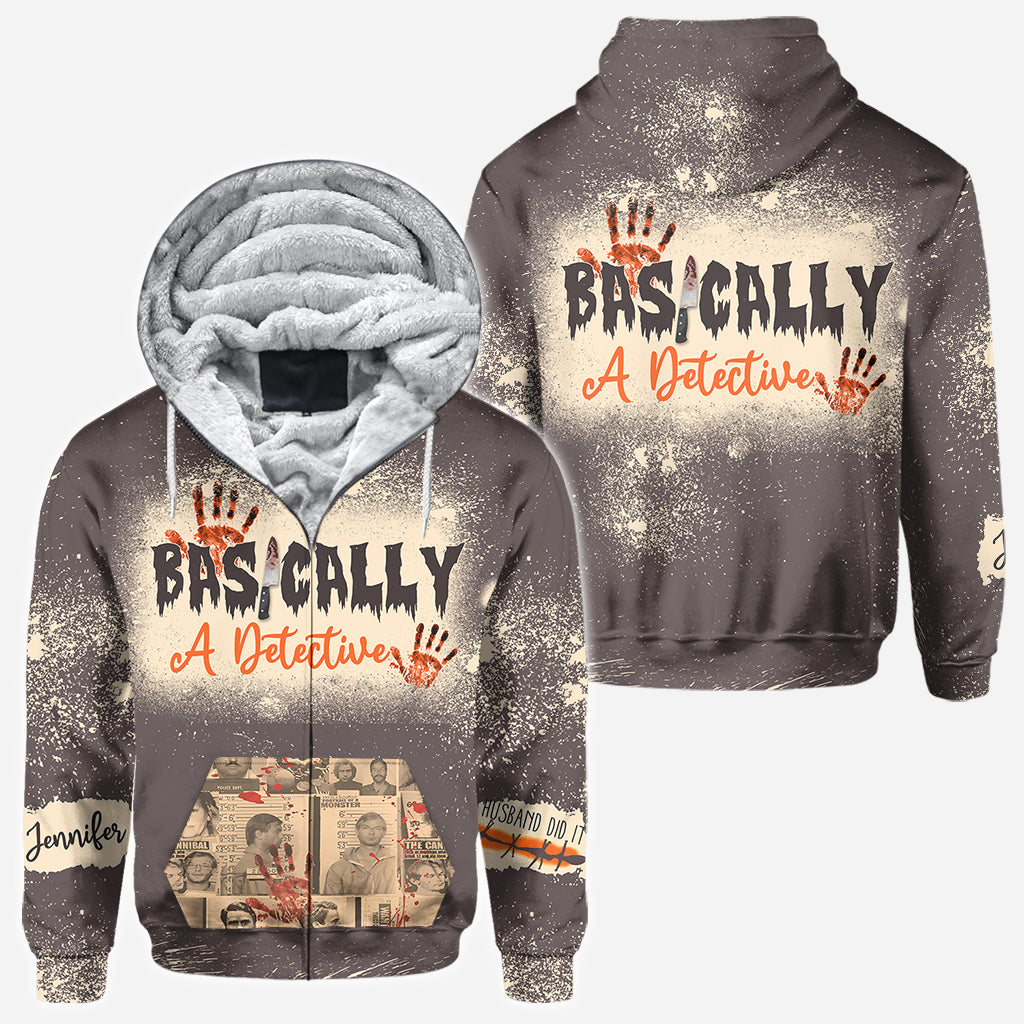 T-shirt personnalisé intégral « En gros, un détective »