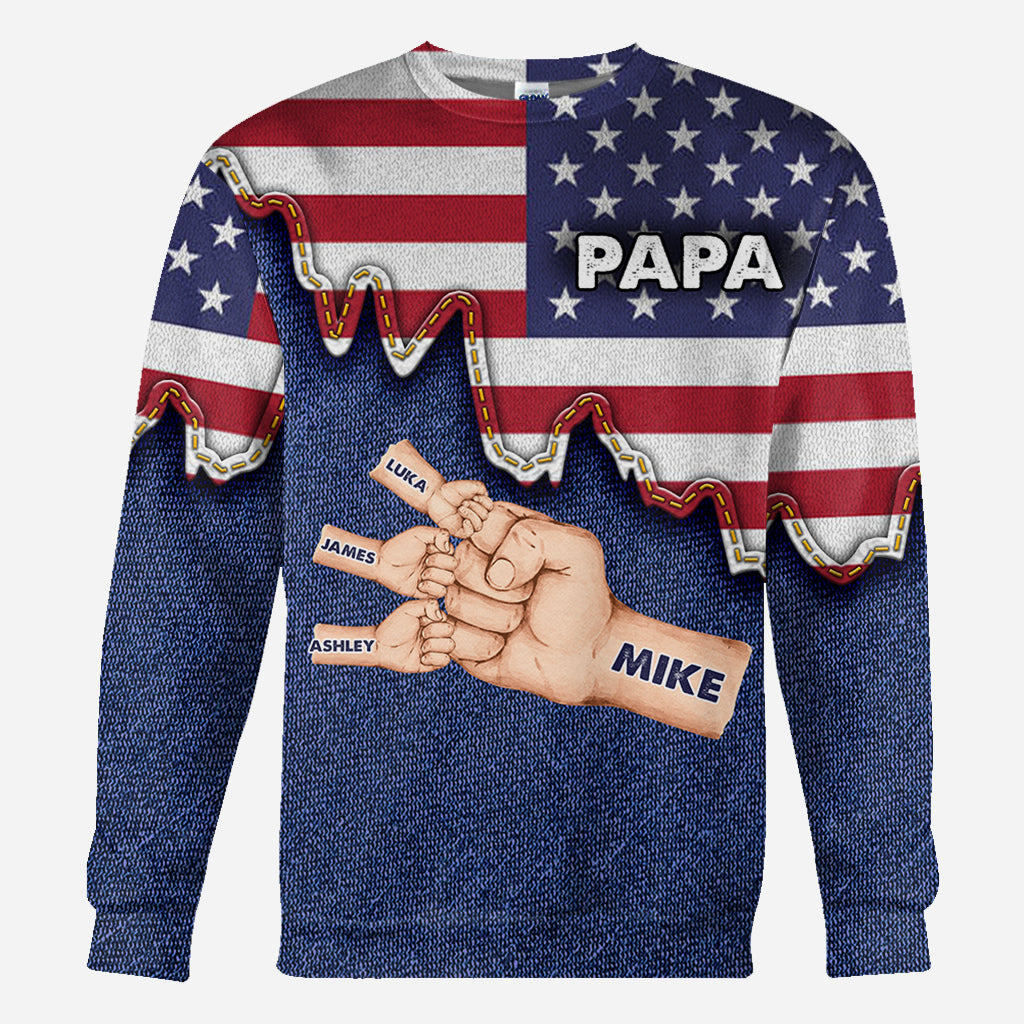 L'équipe de papa - T-shirt personnalisé pour papa