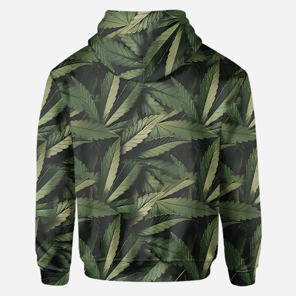 Je suis un homme simple, j'aime les joints et les seins - T-shirt personnalisé « Weed All Over »