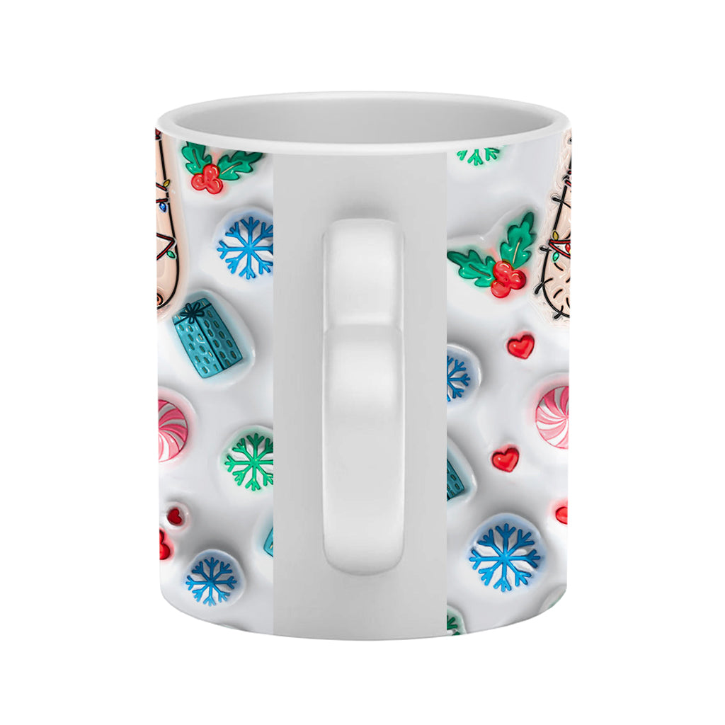 Growing Old Together - Personalized Couple Heart Handle Mug