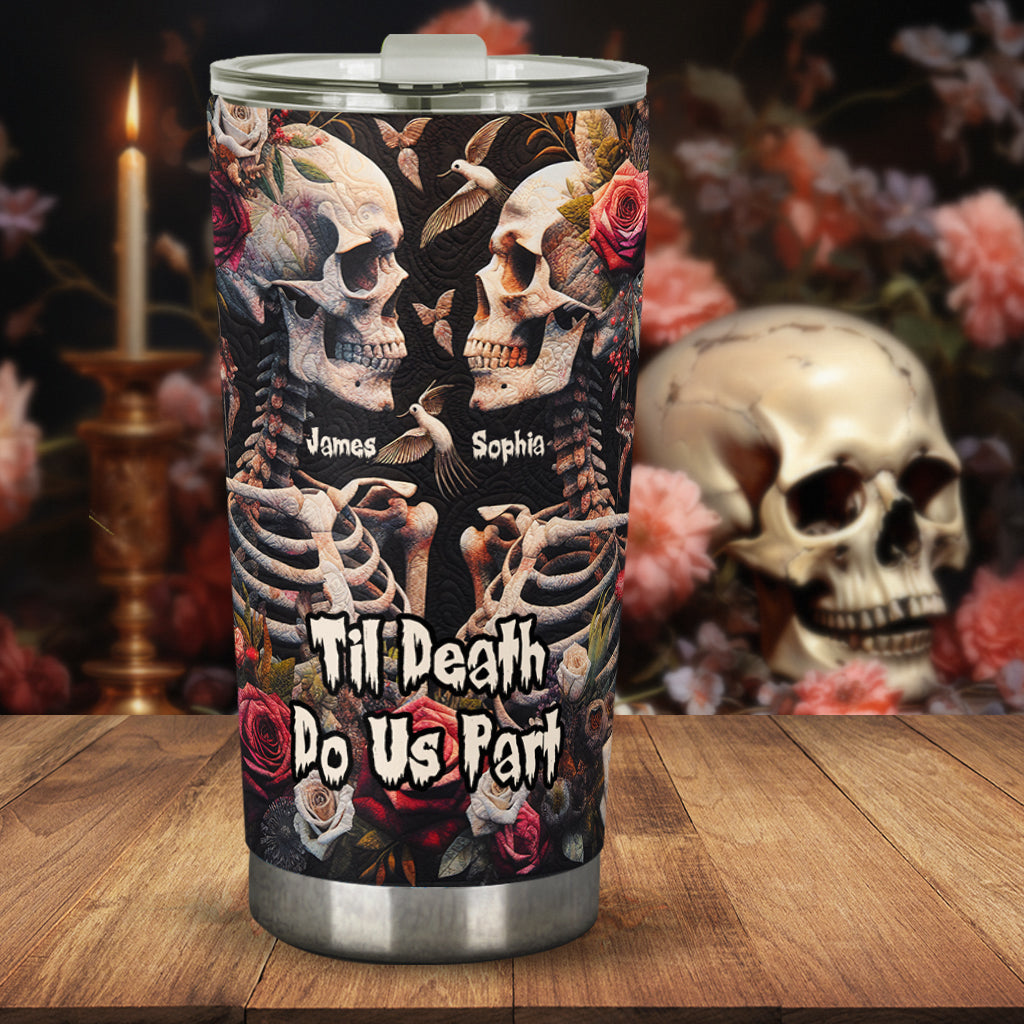 Jusqu'à ce que la mort nous sépare - Gobelet personnalisé tête de mort