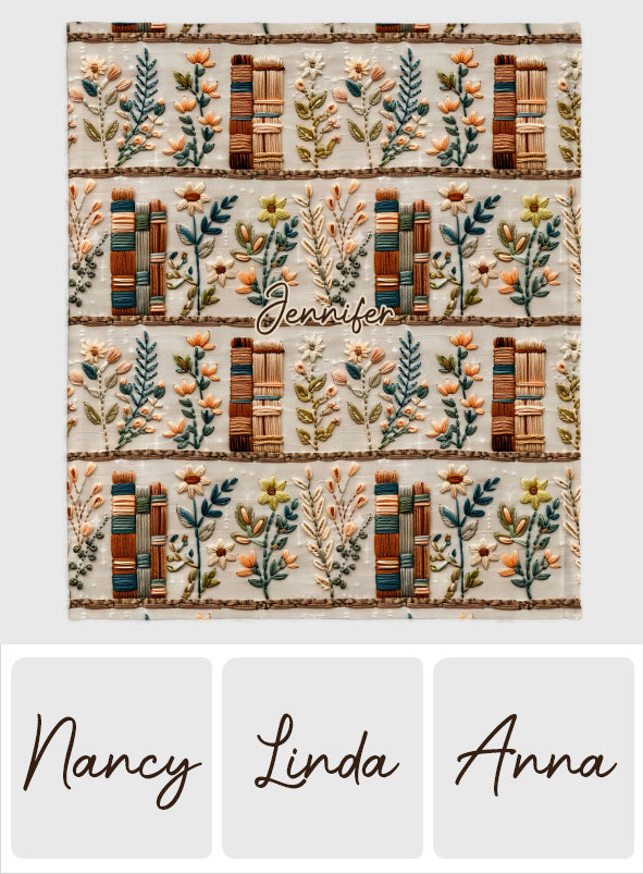 Love Books - Personalized Book Blanket