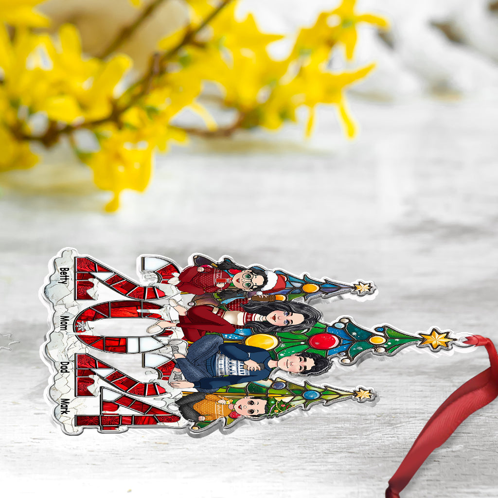 2024 Christmas Family - Personalized Family Custom Shaped Ornament