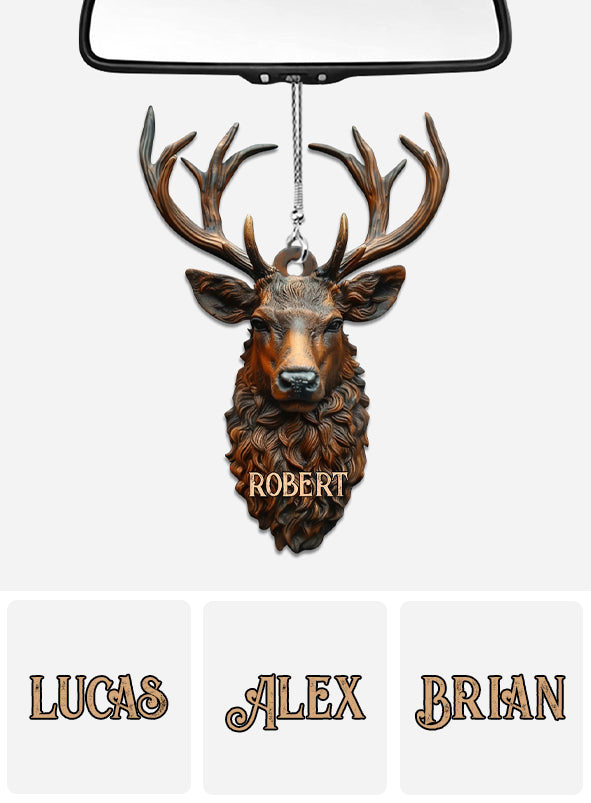 Stunning Deer - Personalized Hunting Car Ornament