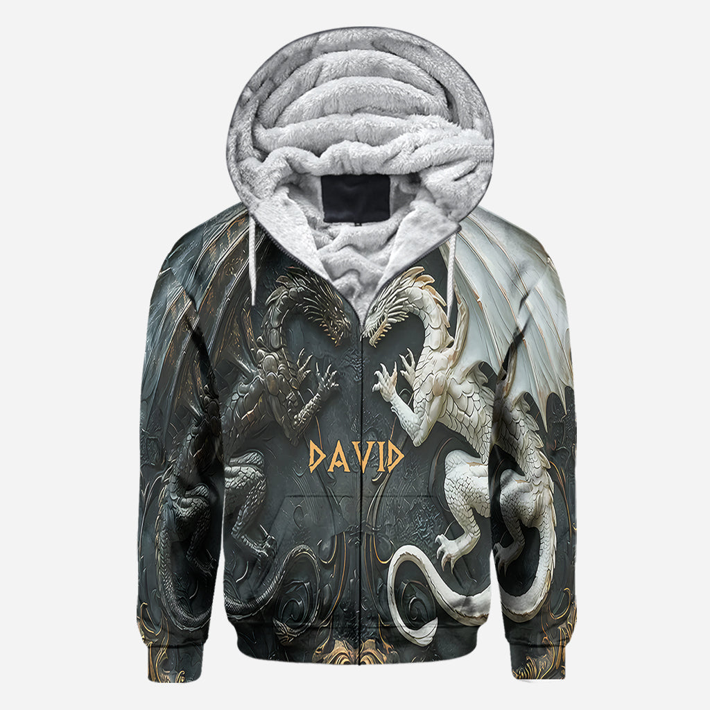 T-shirt personnalisé « J’adore les dragons » avec motif dragon intégral