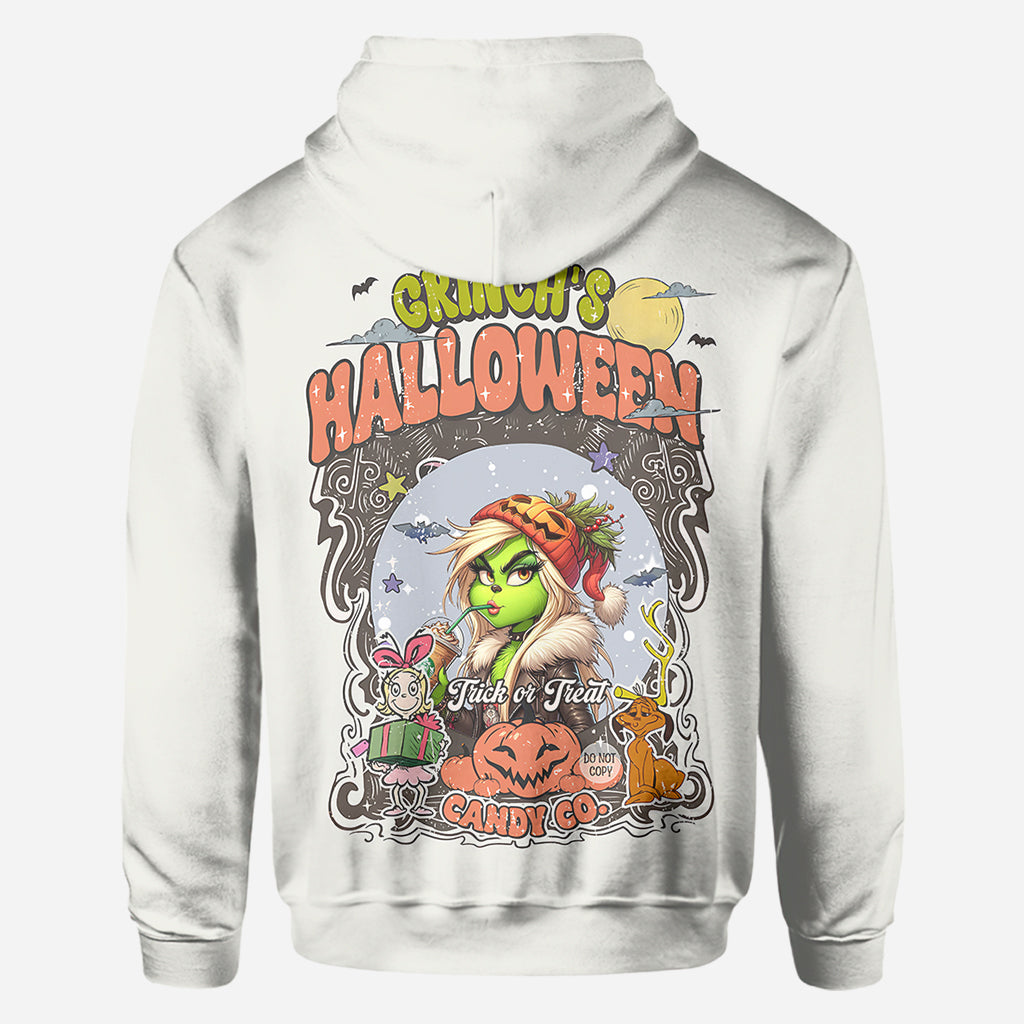 T-shirt personnalisé Green Pumpkin Mama Any Title - Vol de Noël sur toute la surface