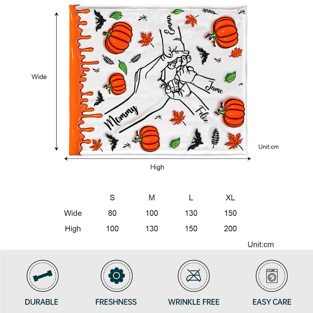 Couverture personnalisée pour maman/mamie/grand-mère à l'occasion d'Halloween...