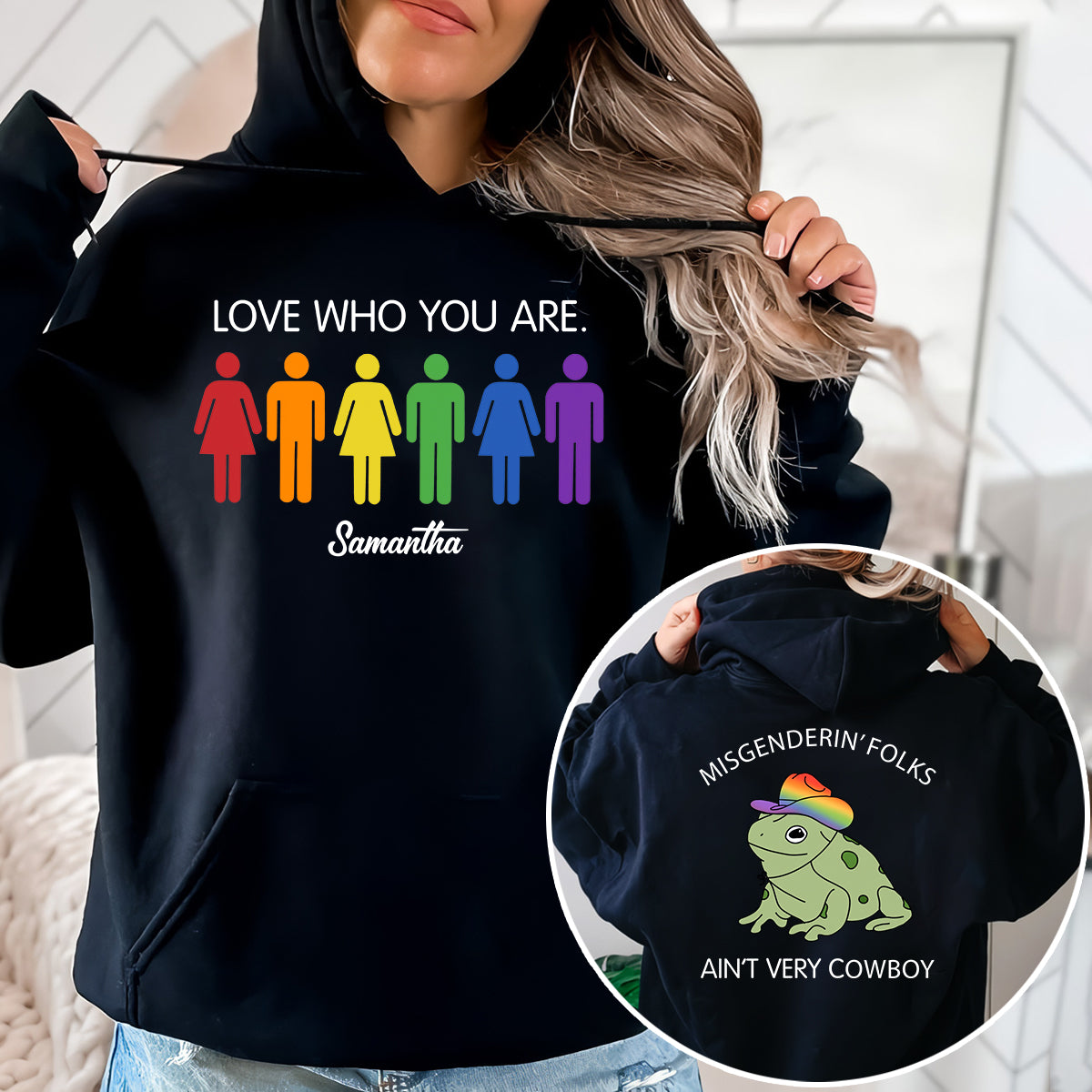 Misgendering Folks Aint Very Cowboy - Personalized LGBT Support All Over Shirt