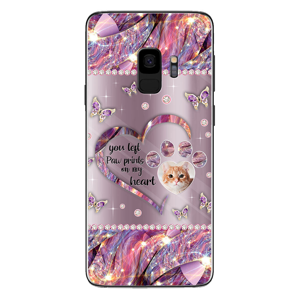 Tu as laissé des empreintes de pattes dans mon cœur - Coque de téléphone personnalisée pour chien