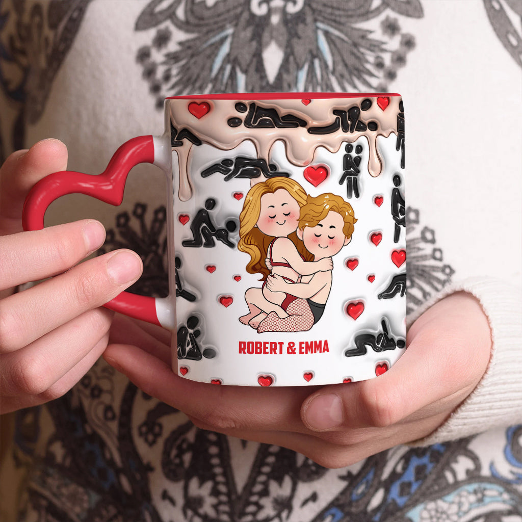 Ma chose préférée à faire, c'est toi - Mug personnalisé pour couple avec anse en forme de cœur