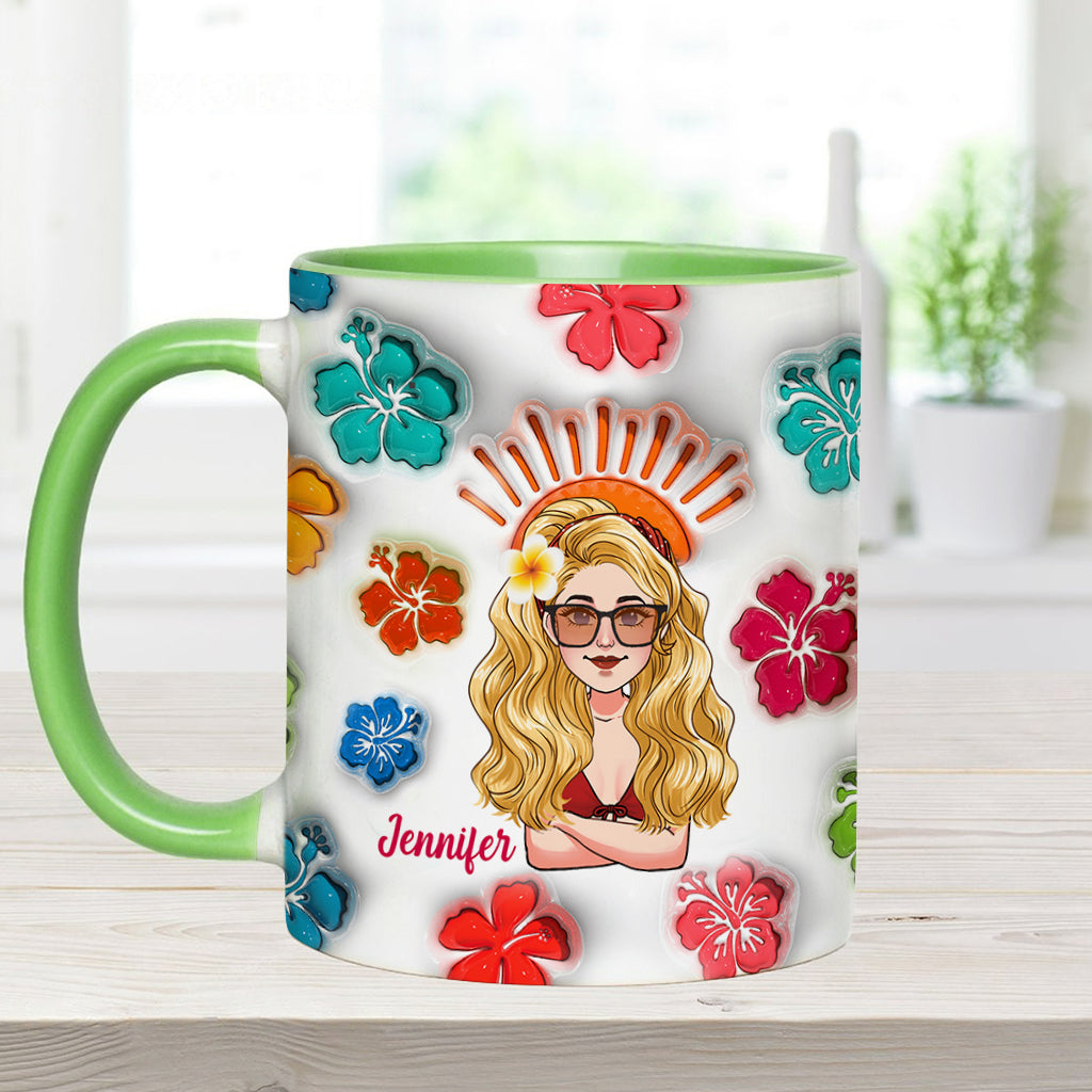 Ambiance estivale - Mug personnalisé « Amoureux de la mer »
