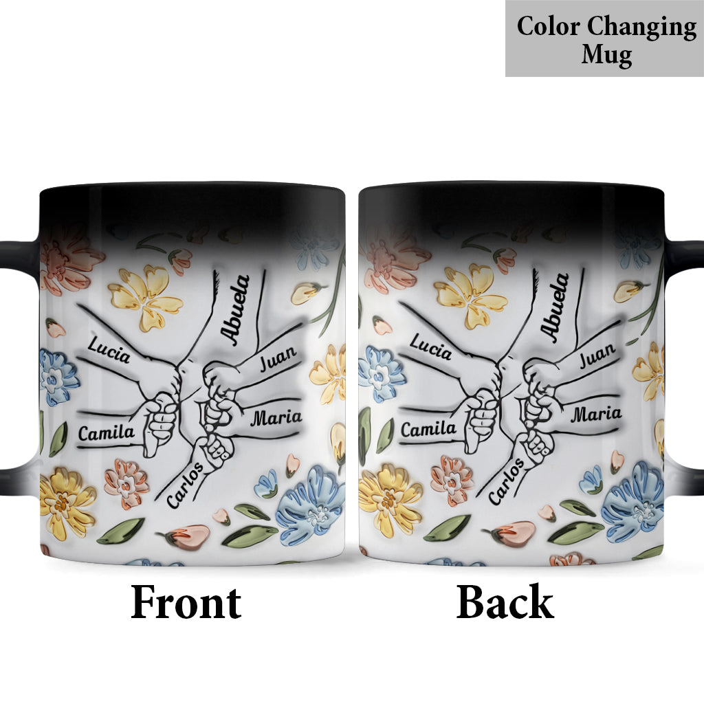 Abuela Floral - Personalized Grandma Mug