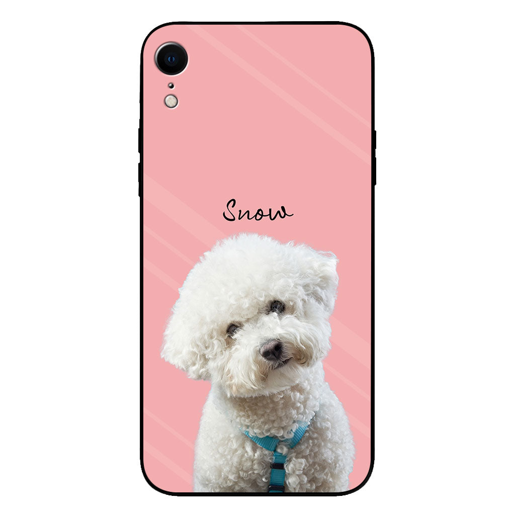 Portrait adorable de chien ou de chat - Coque de téléphone transparente personnalisée avec portrait de chien