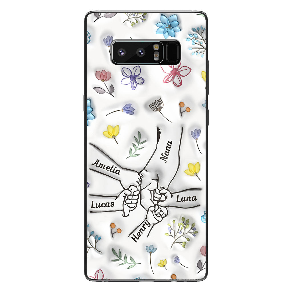 Mamie qui se tient la main - Coque de téléphone personnalisée pour grand-mère
