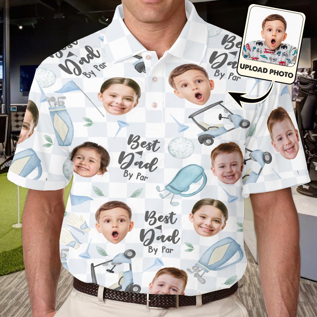 Best Dad By Far - Personalized Golf Polo Shirt
