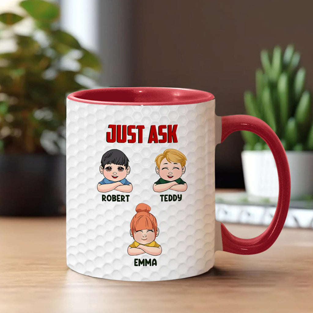 Meilleur papa selon le par - Mug personnalisé sur le thème du golf