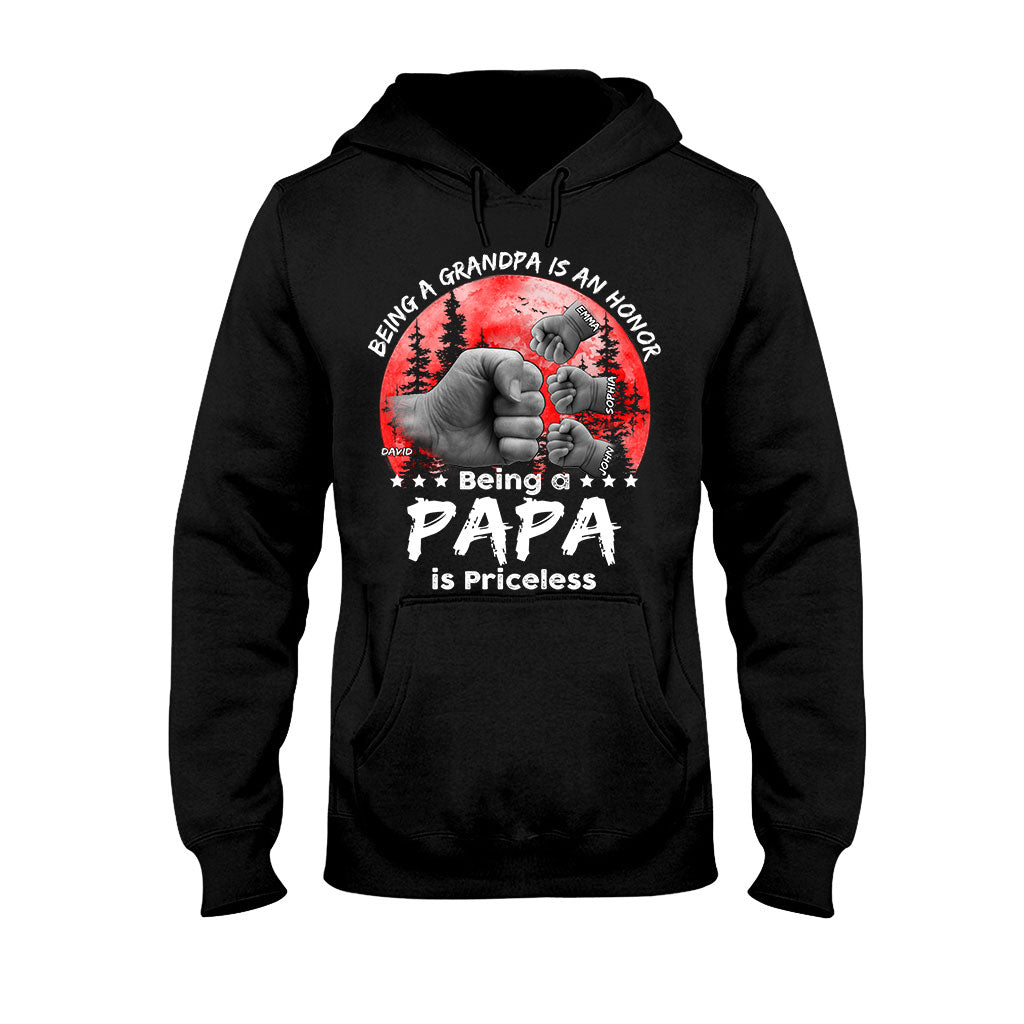 T-shirt et sweat à capuche personnalisés Père-Fils Lune Rouge - T-shirt et sweat à capuche