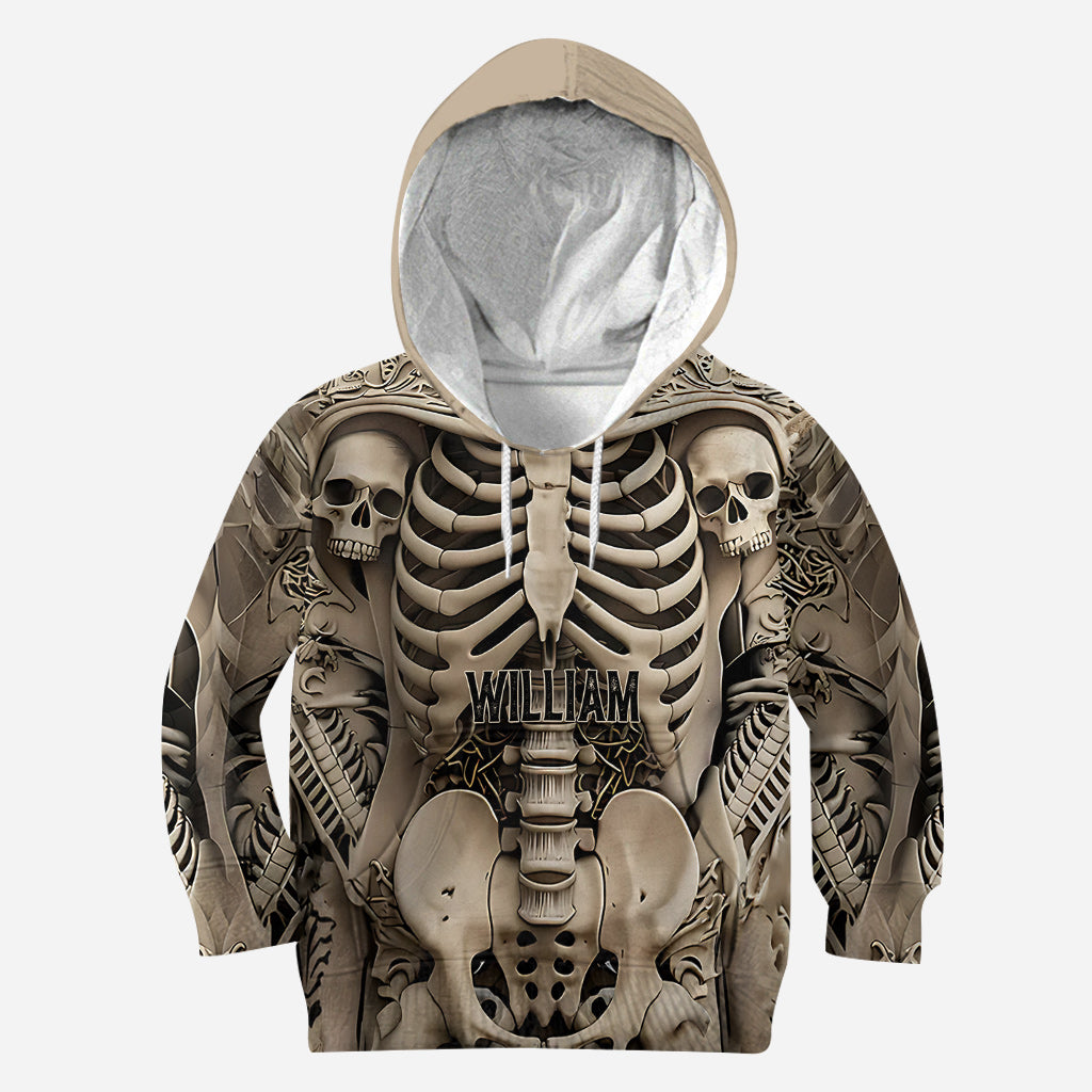 T-shirt personnalisé « Love Skulls » avec motif tête de mort.