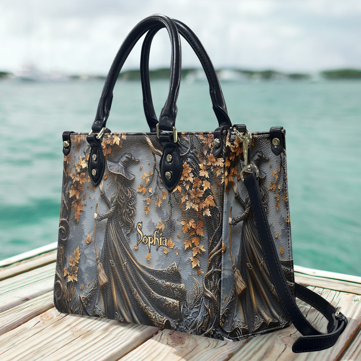 Beautiful Witch - Personalized Witch Leather Handbag