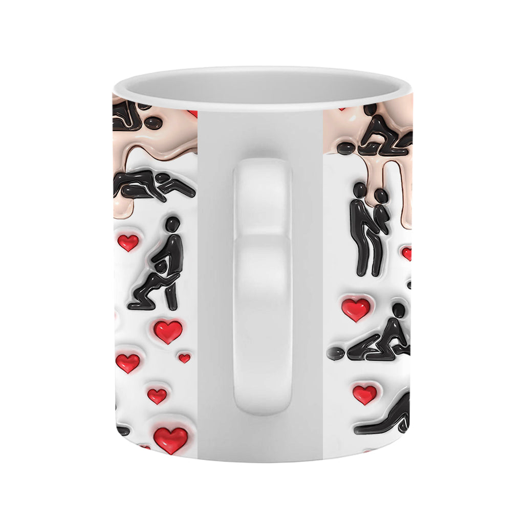 Ma chose préférée à faire, c'est toi - Mug personnalisé pour couple avec anse en forme de cœur
