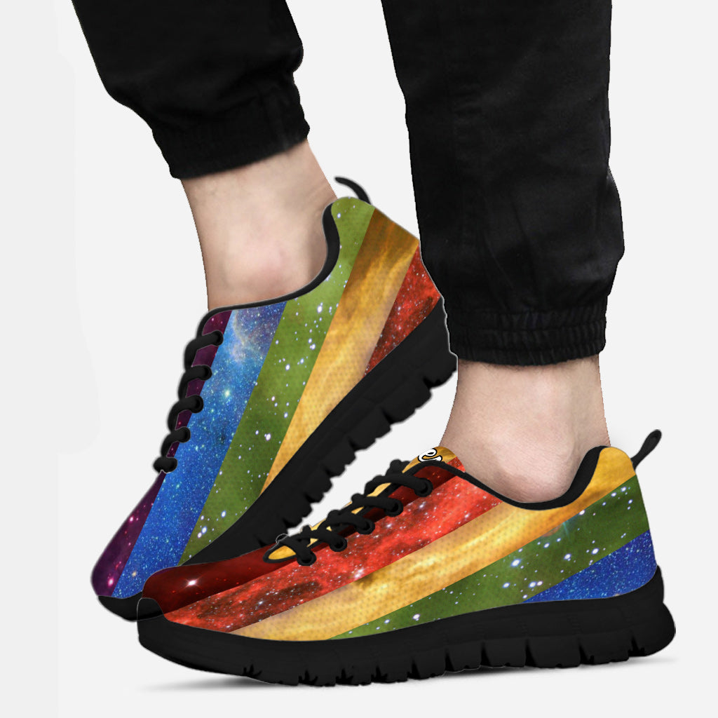 Baskets personnalisées Pride Rainbow Galaxy - Soutien LGBT