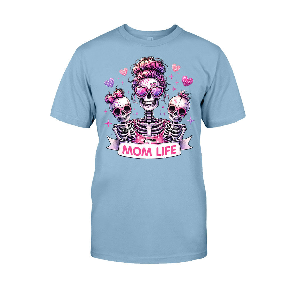 Vie de maman - T-shirt et sweat à capuche personnalisés avec tête de mort