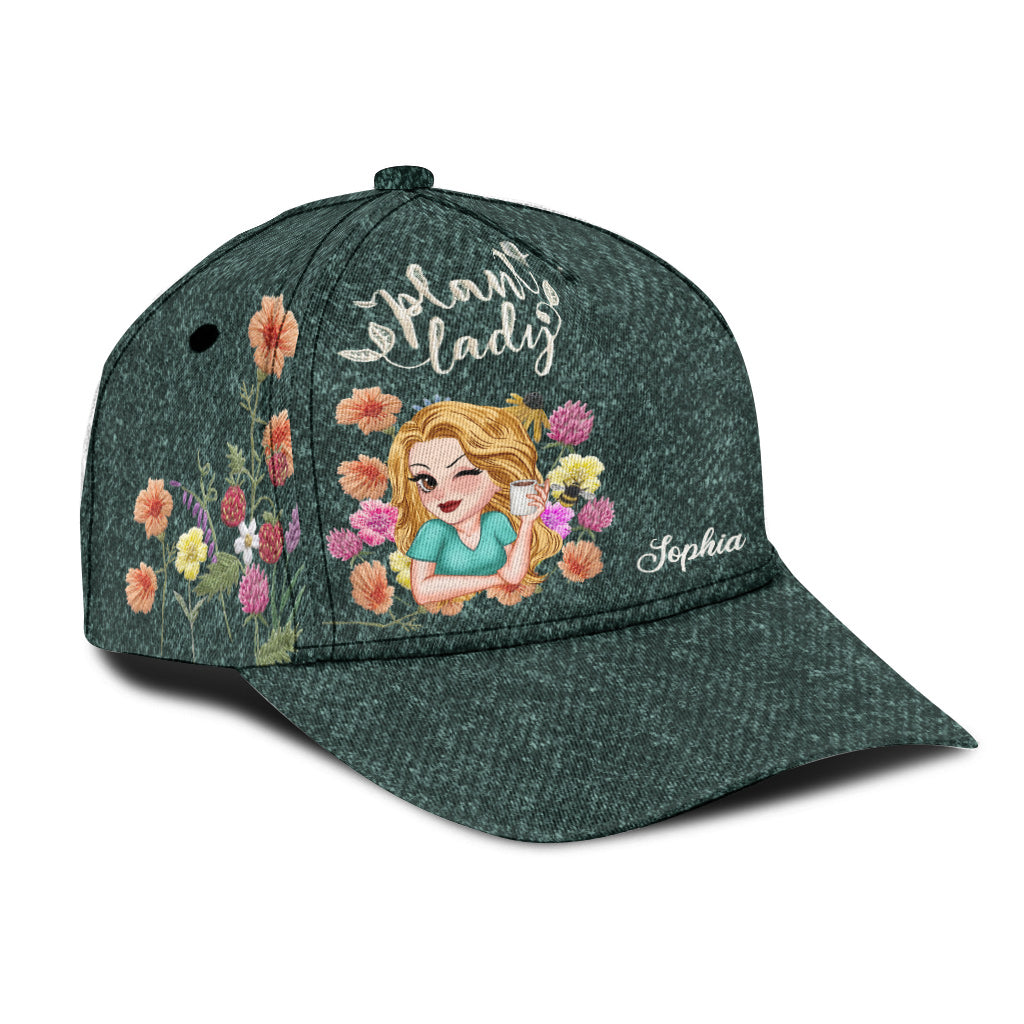 Casquette classique de jardinage personnalisée Plant Lady Wild Flowers