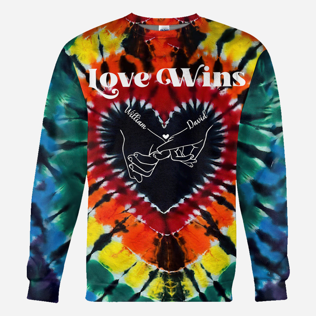 L'amour triomphe - T-shirt personnalisé de soutien LGBT