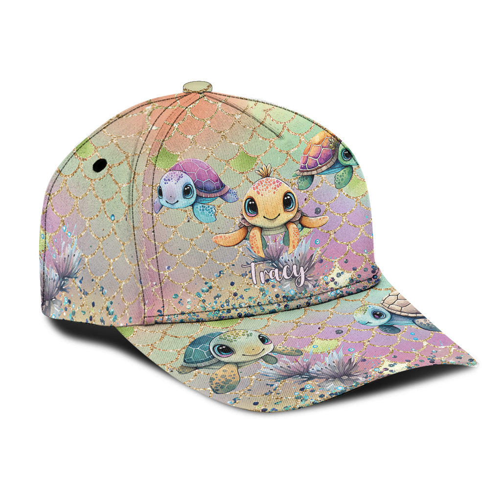 Casquette classique personnalisée « J’adore les tortues »